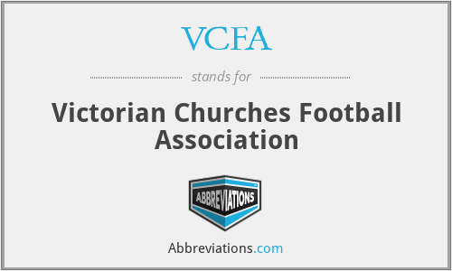 VCFA - Victorian Churches Football Association
