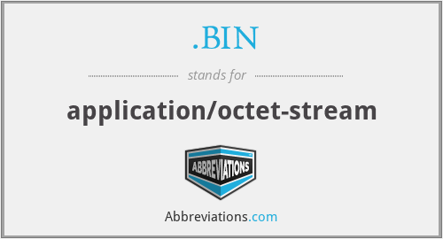 .BIN - application/octet-stream