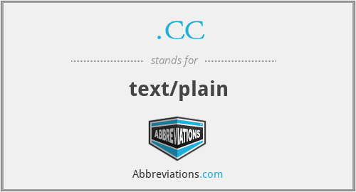 .CC - text/plain