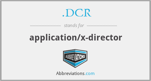 .DCR - application/x-director