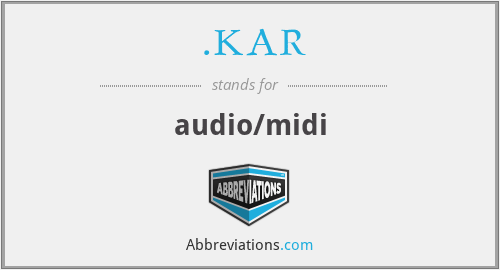 .KAR - audio/midi