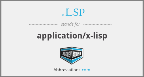 .LSP - application/x-lisp