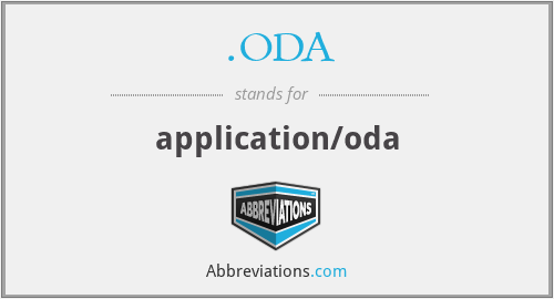 .ODA - application/oda