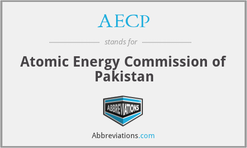 AECP - Atomic Energy Commission of Pakistan