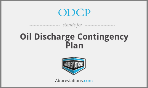 ODCP - Oil Discharge Contingency Plan