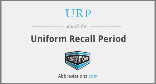 URP - Uniform Recall Period