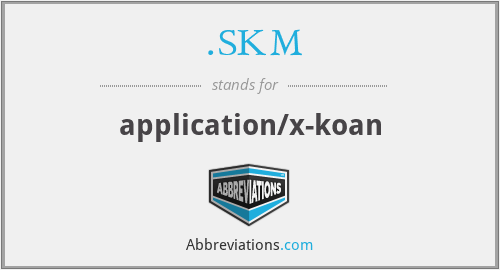 .SKM - application/x-koan