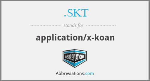 .SKT - application/x-koan