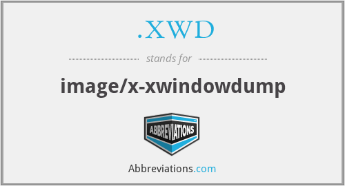 .XWD - image/x-xwindowdump