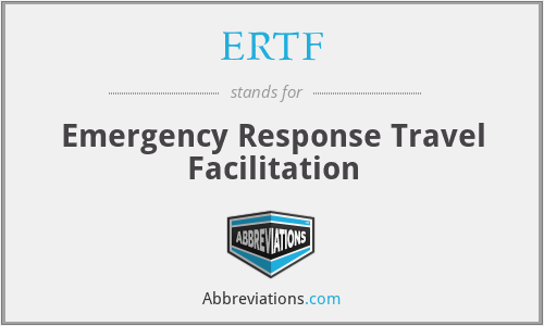 ERTF - Emergency Response Travel Facilitation