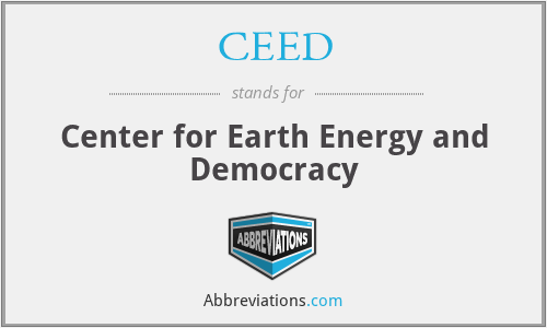 CEED - Center for Earth Energy and Democracy