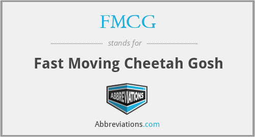 FMCG - Fast Moving Cheetah Gosh