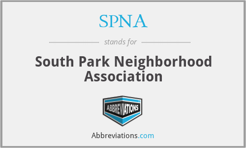 SPNA - South Park Neighborhood Association