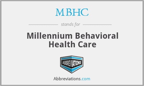 MBHC - Millennium Behavioral Health Care