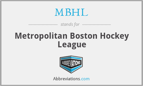 MBHL - Metropolitan Boston Hockey League