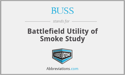 BUSS - Battlefield Utility of Smoke Study