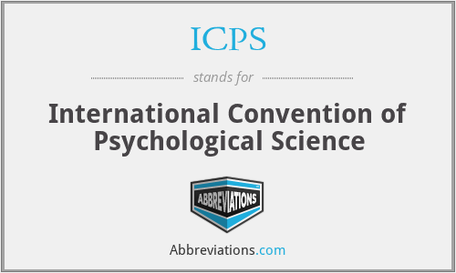 ICPS - International Convention of Psychological Science