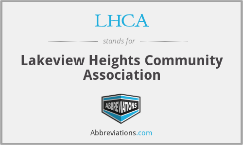 LHCA - Lakeview Heights Community Association