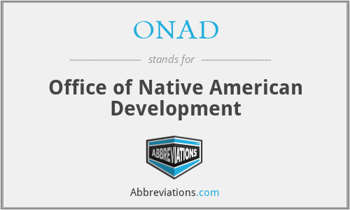 ONAD - Office of Native American Development