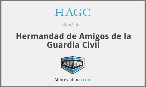 HAGC - Hermandad de Amigos de la Guardia Civil