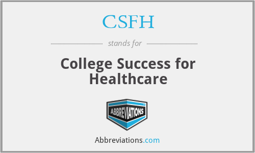 CSFH - College Success for Healthcare
