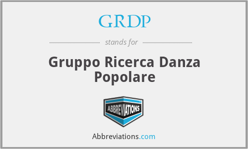 GRDP - Gruppo Ricerca Danza Popolare