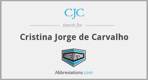 CJC - Cristina Jorge de Carvalho