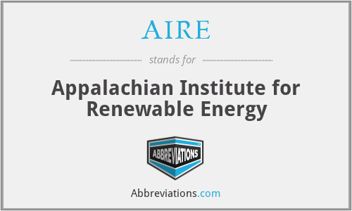 AIRE - Appalachian Institute for Renewable Energy