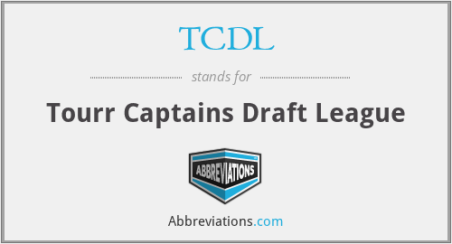 TCDL - Tourr Captains Draft League
