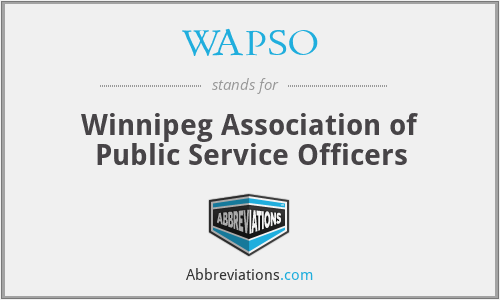 WAPSO - Winnipeg Association of Public Service Officers