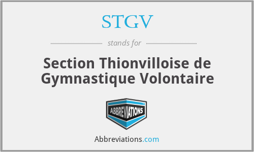 STGV - Section Thionvilloise de Gymnastique Volontaire