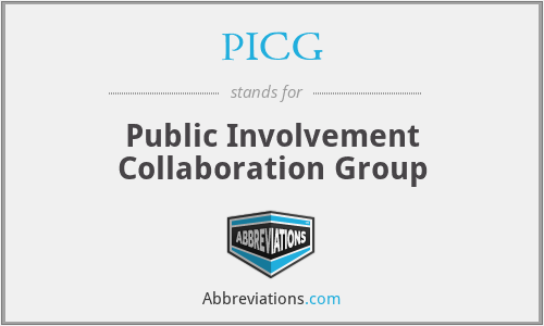 PICG - Public Involvement Collaboration Group