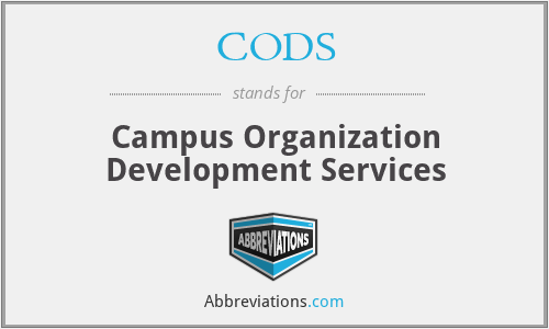 CODS - Campus Organization Development Services