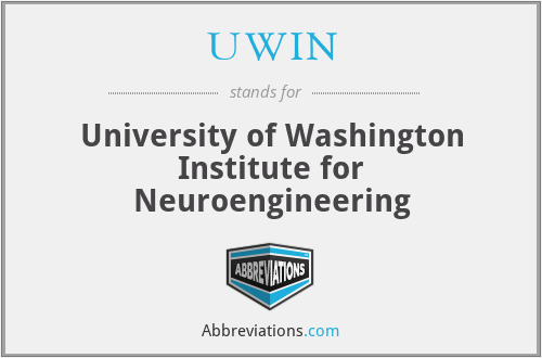 UWIN - University of Washington Institute for Neuroengineering