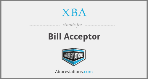 XBA - Bill Acceptor