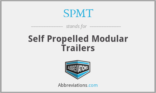 SPMT - Self Propelled Modular Trailers