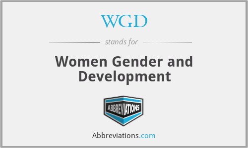 WGD - Women Gender and Development
