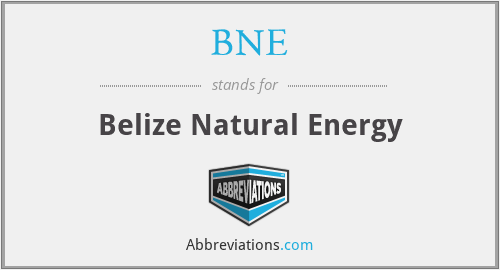 BNE - Belize Natural Energy