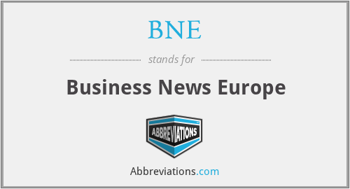 BNE - Business News Europe