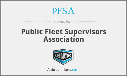PFSA - Public Fleet Supervisors Association