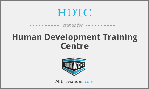 HDTC - Human Development Training Centre