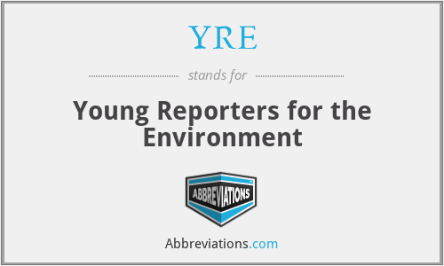 YRE - Young Reporters for the Environment