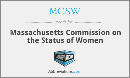 MCSW - Massachusetts Commission on the Status of Women