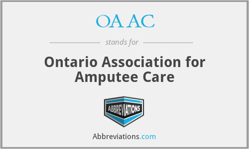 OAAC - Ontario Association for Amputee Care