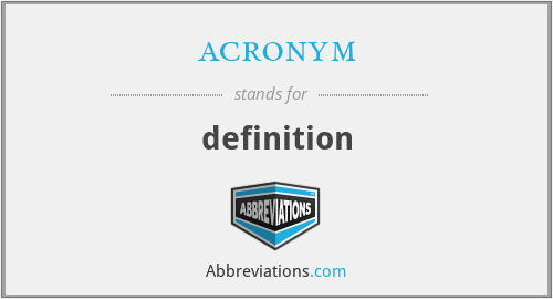 acronym - definition