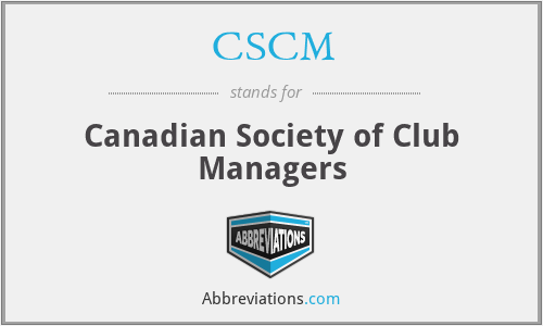 CSCM - Canadian Society of Club Managers