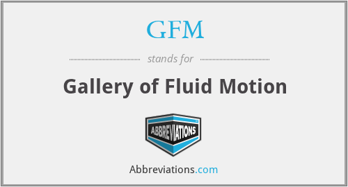 GFM - Gallery of Fluid Motion