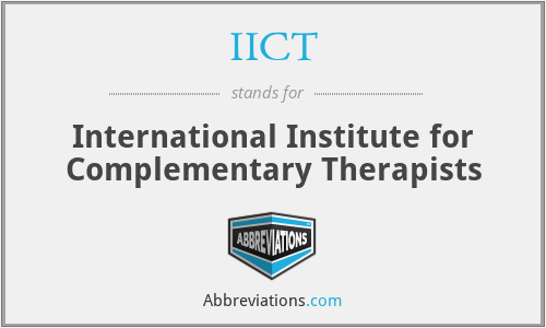 IICT - International Institute for Complementary Therapists