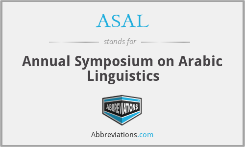 ASAL - Annual Symposium on Arabic Linguistics