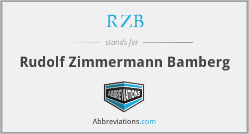 RZB - Rudolf Zimmermann Bamberg